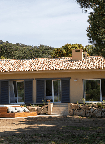 Déco intérieure d’une des chambres de la Villa